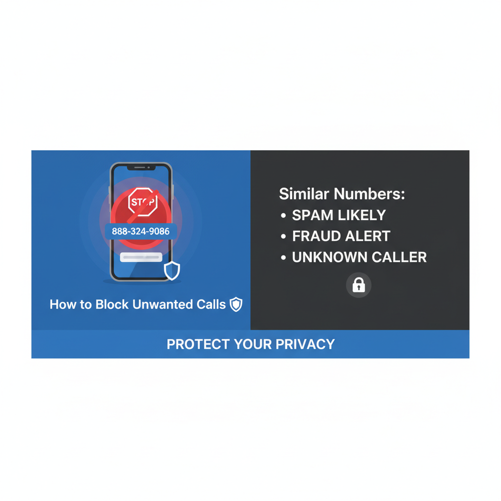 How to Block Unwanted Calls from 888-324-9086 and Similar Numbers 888-324-9086