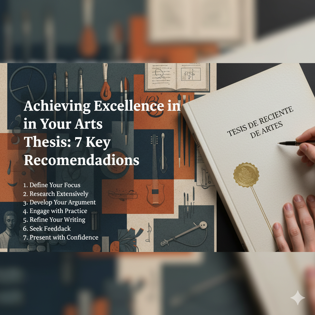 Achieving Excellence in Your Arts Thesis: 7 Key Recommendations tesis de reciente de artes