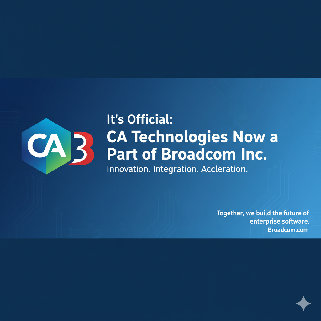 It’s Official: CA Technologies Now a Part of Broadcom Incorporated CA Technologies Broadcom