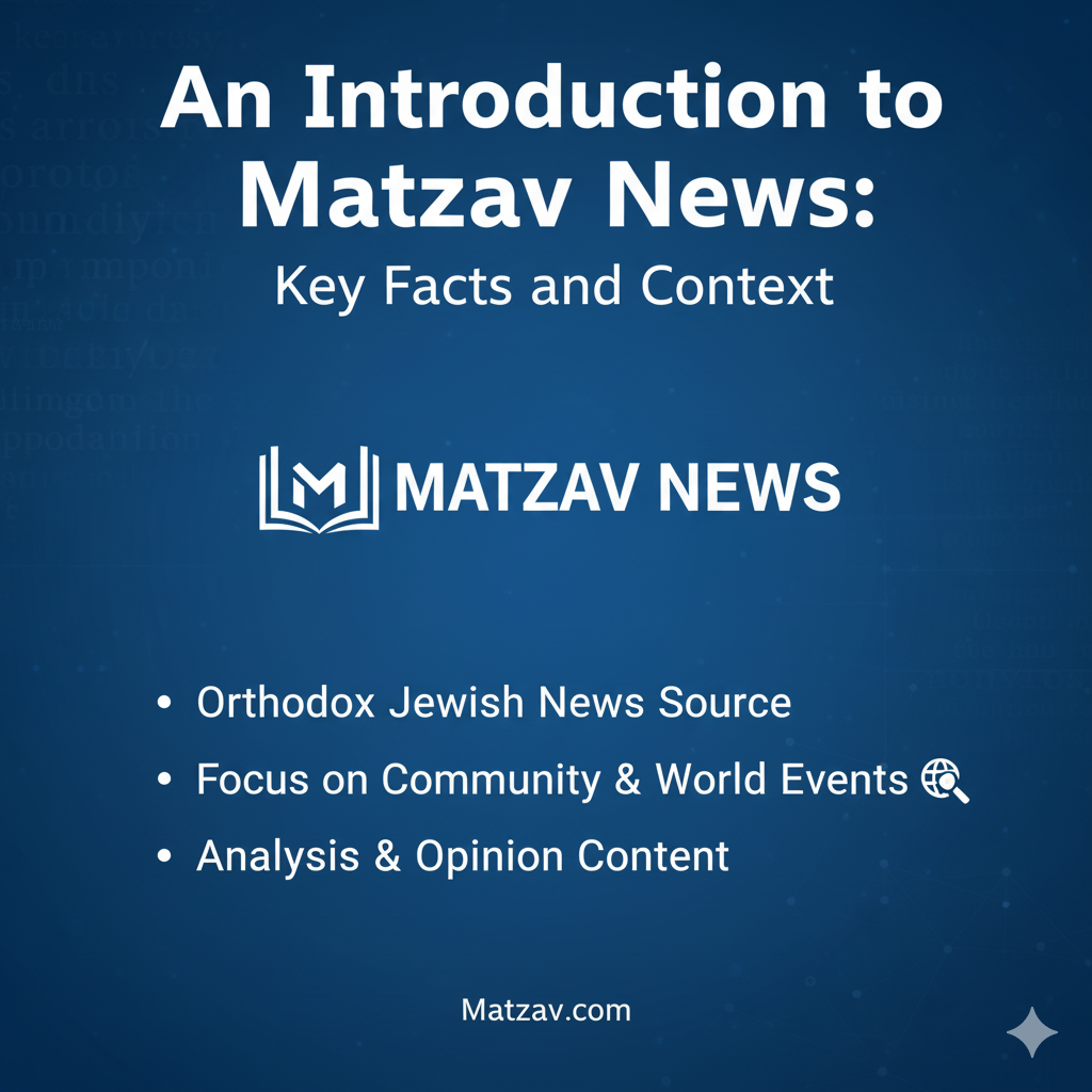 An Introduction to Matzav News: Key Facts and Context Matzav News