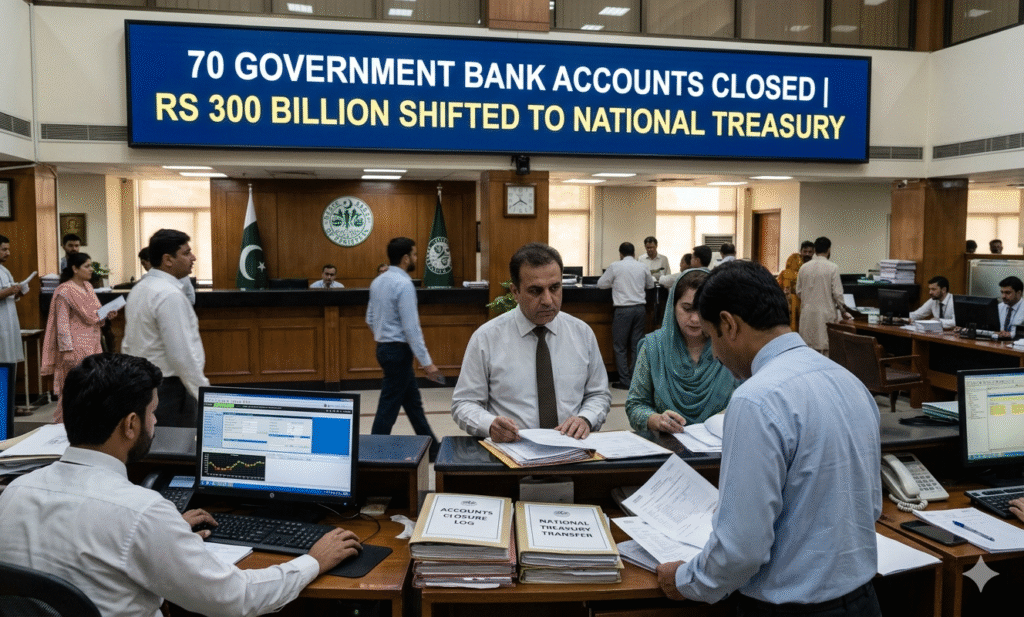 government bank accounts closed